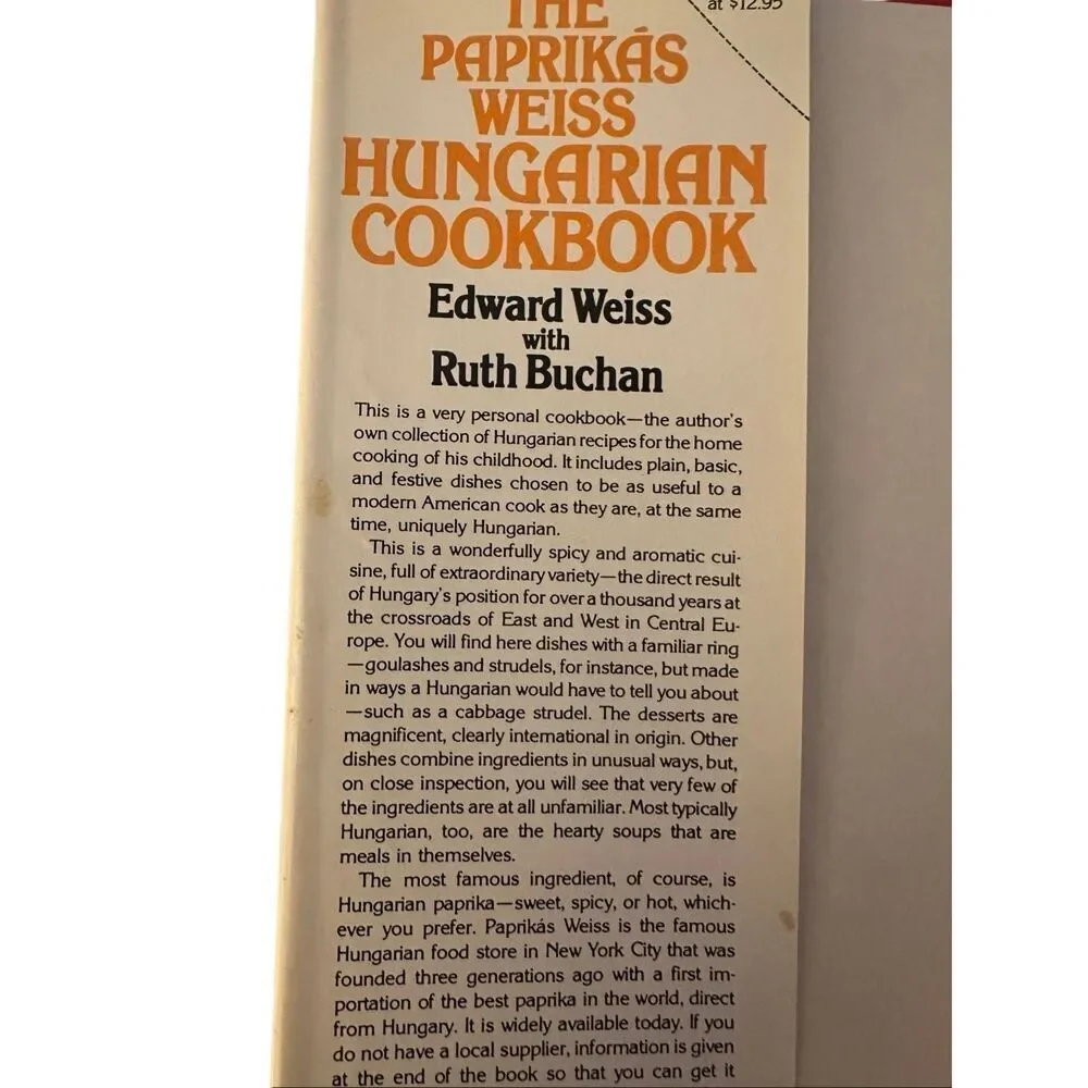 The Paprikas Weiss Hungarian cookbook